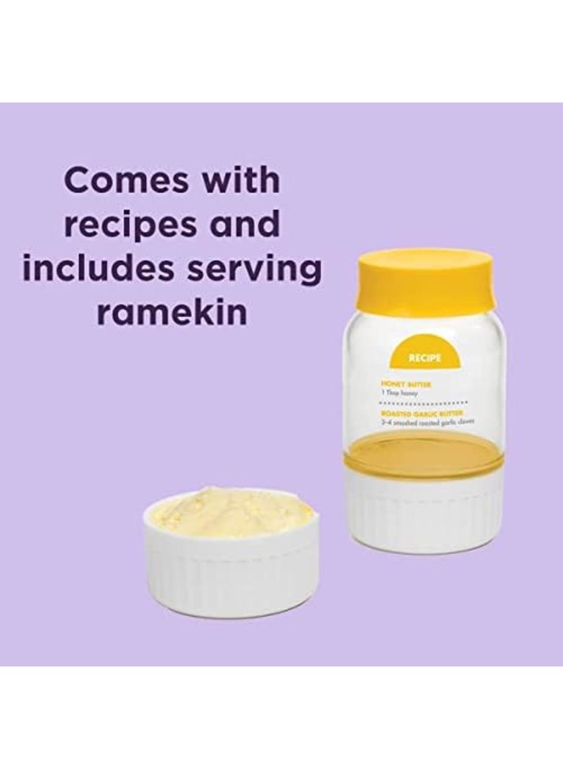 SYOSI صانع الزبدة – فاصل كريمة بلاستيكي متعدد الوظائف لصنع الزبدة في المنزل، زجاجة صنع زبدة سهلة الاستخدام للمطبخ، الطهي، الخبز، خفق بدون فوضى، زبدة لذيذة - Image 4