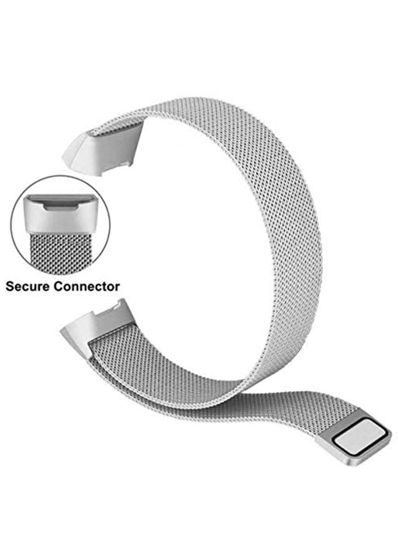 Generic - Stainless Steel Magnetic Milanese Loop Band Replacement Wristband Strap for Fitbit Charge 3 - Image 1