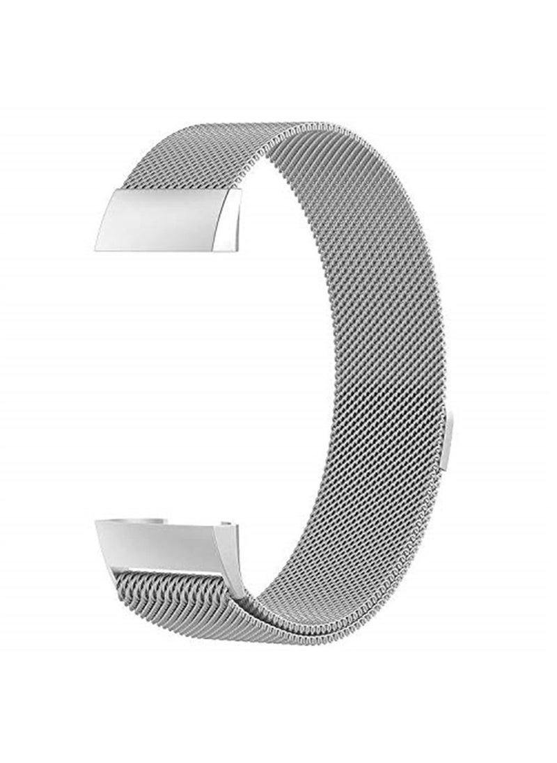 Generic - Stainless Steel Magnetic Milanese Loop Band Replacement Wristband Strap for Fitbit Charge 3 - Image 1