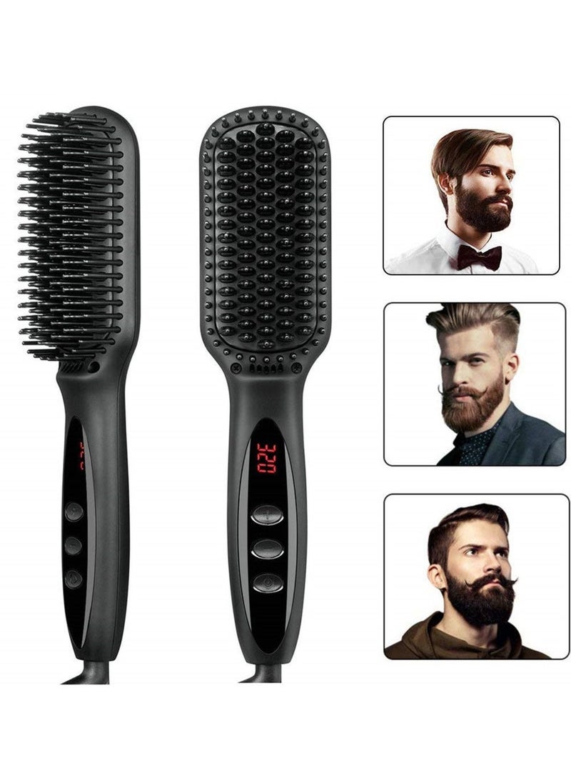 Captaintech 3 In 1  Beard& Long Hair & Short Hair Straightener Brush For Men &Women  - Image 3