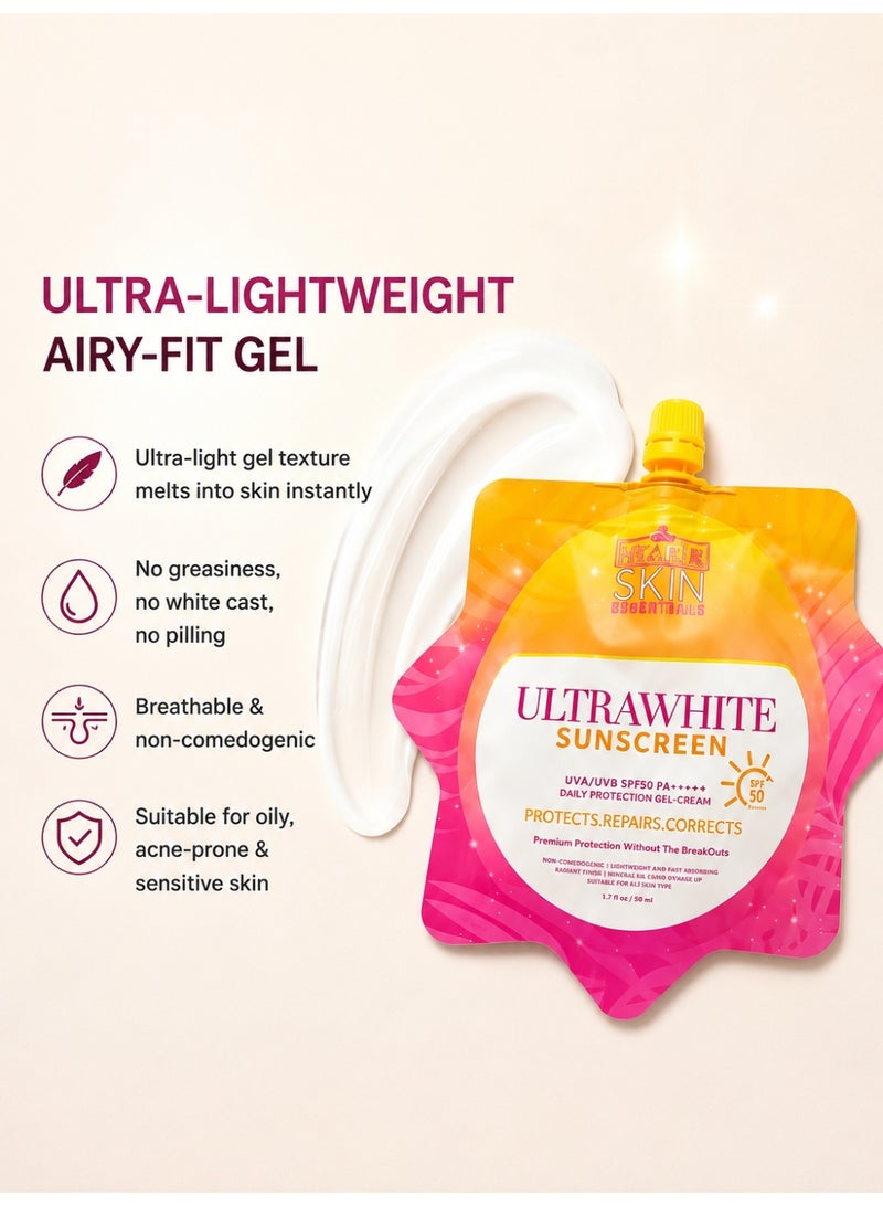 Hikari 3 Packs Hikari Skin Essentials Ultra White Sunscreen 50ml – SPF50 PA++++, Ultra-Lightweight Airy-Fit, Whitening & Moisturizing, Water-Resistant, Fast-Absorbing Gel - Image 5