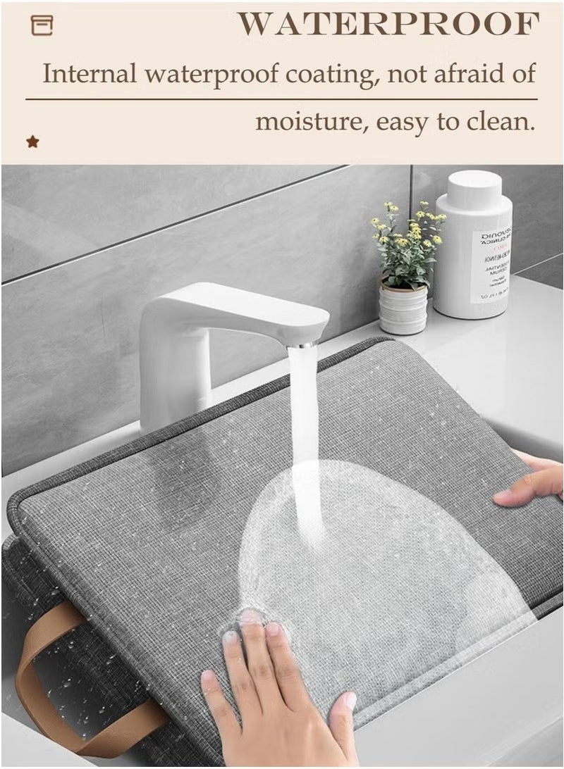 Neox 3PCS Storage Box Foldable Closet Storage Organizer Clothes Storage and Organization Box Closet Storage Box with Carrying Handles Thickened Steel Frame Toy Organizer Box for Clothes Wardrobe Home Bedroom - Image 5