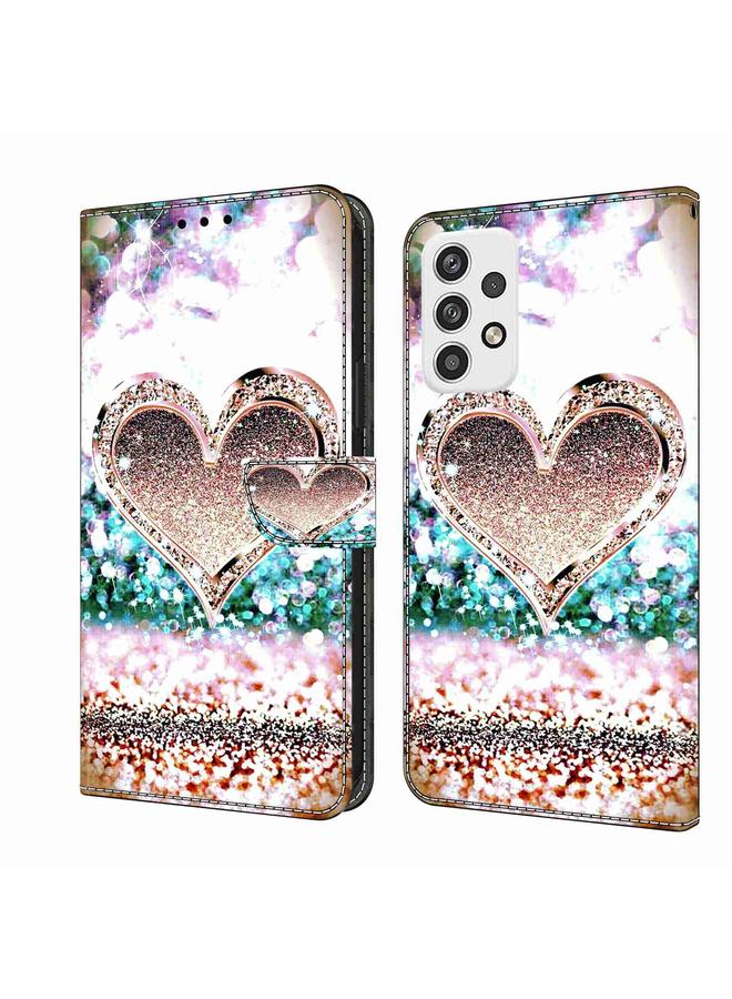 اس-توب جراب لهاتف Samsung Galaxy A23 5G جراب هاتف جلدي كريستالي ثلاثي الأبعاد مقاوم للصدمات - Image 1