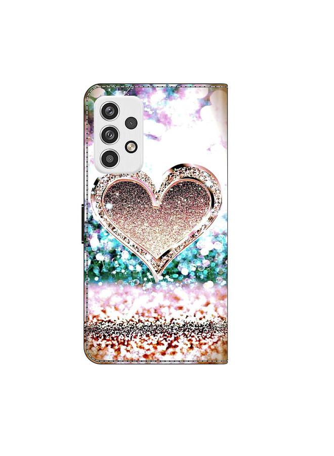 اس-توب جراب لهاتف Samsung Galaxy A23 5G جراب هاتف جلدي كريستالي ثلاثي الأبعاد مقاوم للصدمات - Image 3