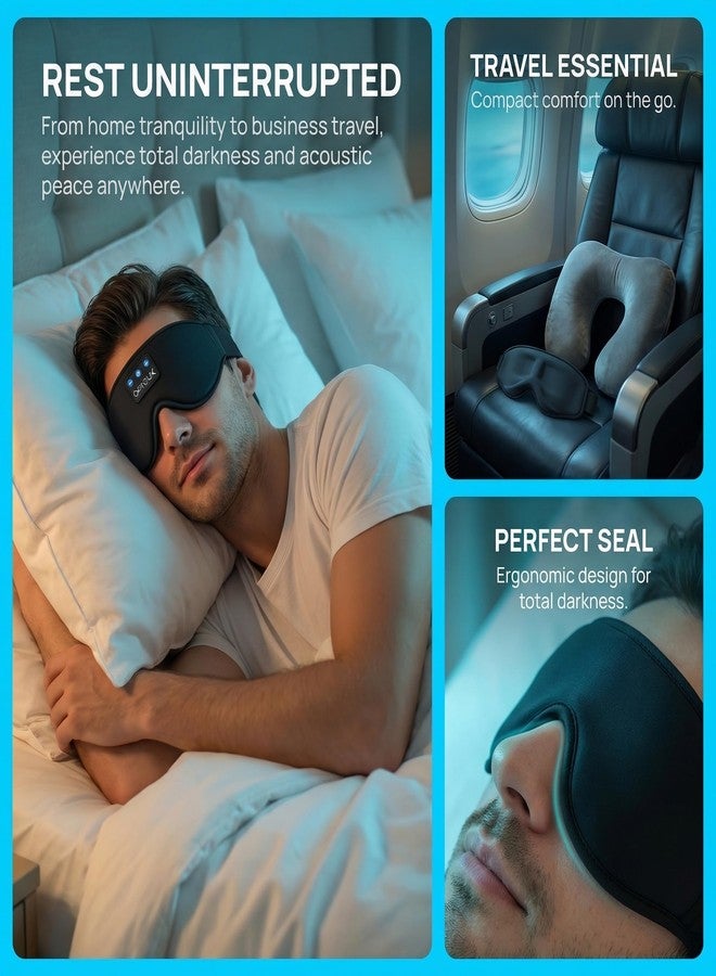 OKYOUK 2026 New Sleep Headphones Pro | Built-in White Noise Sleep Mask,75g Ultra-Light Bluetooth Eye Mask for All Face Shapes, Zero-Pressure Fit, Breathable Bamboo, 100% Blackout for Deep Sleep & Travel - Image 2