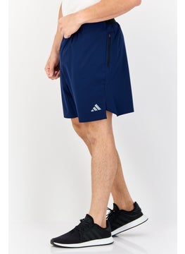 Adidas Men Sportswear Fit 7 Inseam Brand Logo Training Shorts, Navy Blue  - Image 2
