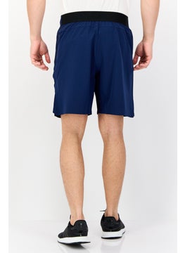 Adidas Men Sportswear Fit 7 Inseam Brand Logo Training Shorts, Navy Blue  - Image 4