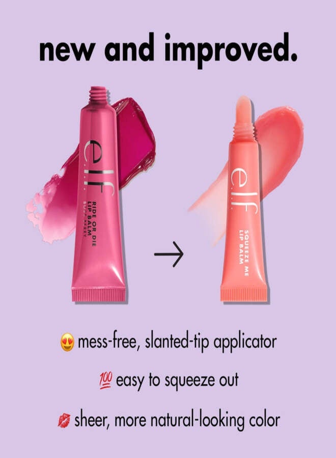 elf e.l.f. Squeeze Me Lip Balm Vanilla Frosting – Moisturizing Sheer Tinted Lip Balm with Hyaluronic Acid & Shea Butter, Vegan & Cruelty-Free, 6g / 0.21 oz - Image 5