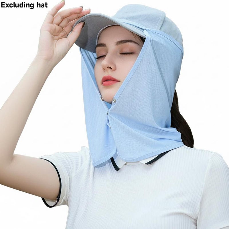 Women's outdoor hiking, cycling, fishing, mosquito repellent, UV protection face mask, sunshade hat for spring and summer. - Image 5