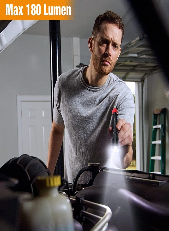 إيفربايت مصباح يدوي EverBrite بضوء أحمر مع ضوء أسود 395 نانومتر/ضوء أبيض/فوق بنفسجي، مصباح جيب LED متعدد الوظائف، بطاريات AAA مرفقة، للرؤية الليلية، والكشف عن بقع الحيوانات الأليفة، والتخييم - Image 4