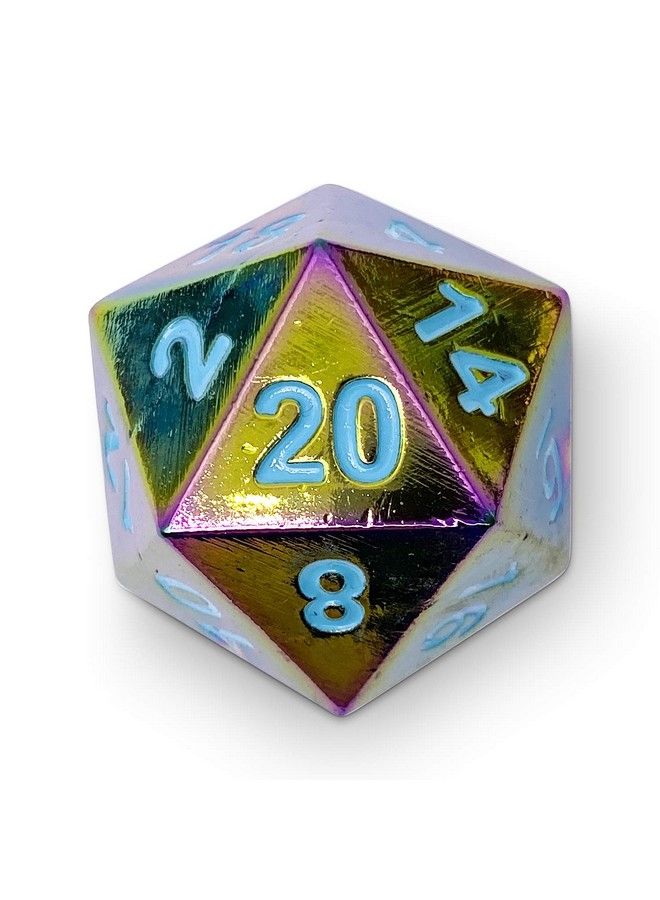 Norse Foundry Queens Treasure The Boulder D20 Metal Rpg Dice By Norse Foundry;45Mm Polyhedral For Roleplaying Games - Image 1