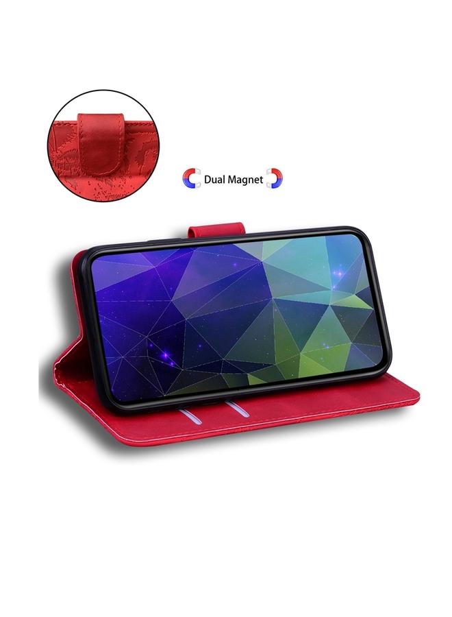 اس-توب جراب لهاتف OPPO A38 4G / A18 جراب هاتف جلدي قلاب بنقشة نمر - Image 5