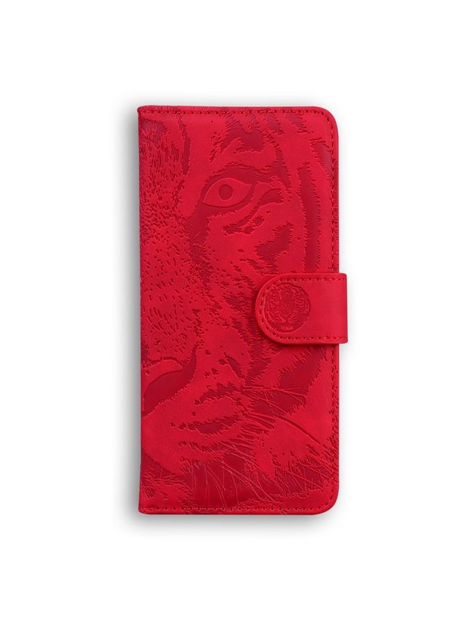 اس-توب جراب لهاتف OPPO A38 4G / A18 جراب هاتف جلدي قلاب بنقشة نمر - Image 2