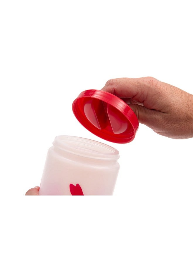 ليكسيت مرطبانات ليكسيت لتخزين الطعام والحلوى للكلاب والقطط والحيوانات الصغيرة والطيور (32 أونصة، أحمر) - Image 4