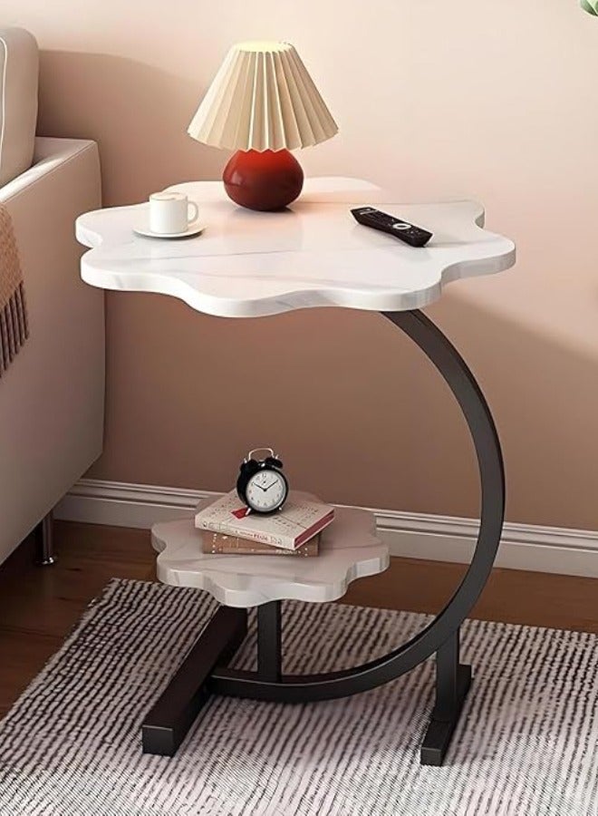 C&C Home Modern Sofa Side Table Space-Saving End Table Nightstand for Small Spaces 40*40*62cm - Image 3