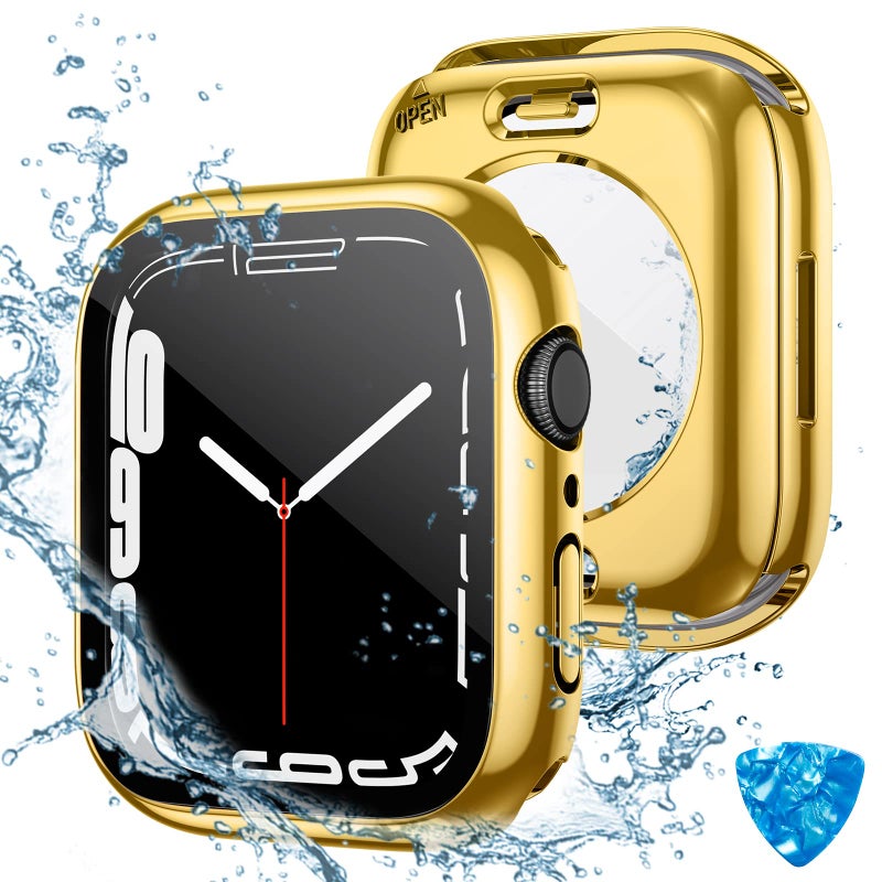 Tensea (2 in 1) for Waterproof Apple Watch Screen Protector Case 40mm SE 3/SE 2nd Generation/SE/Series 6/5/4 Accessories, 360 Front and Back, iWatch Face Cover with Tempered Glass for Women Men, 40 mm - Image 1