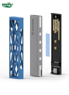 BURAQ محول قرص صلب Wavlink ST338C M.2 NVMe SSD PCIE UASP M Key NGFF SATA USB-C  - Image 2