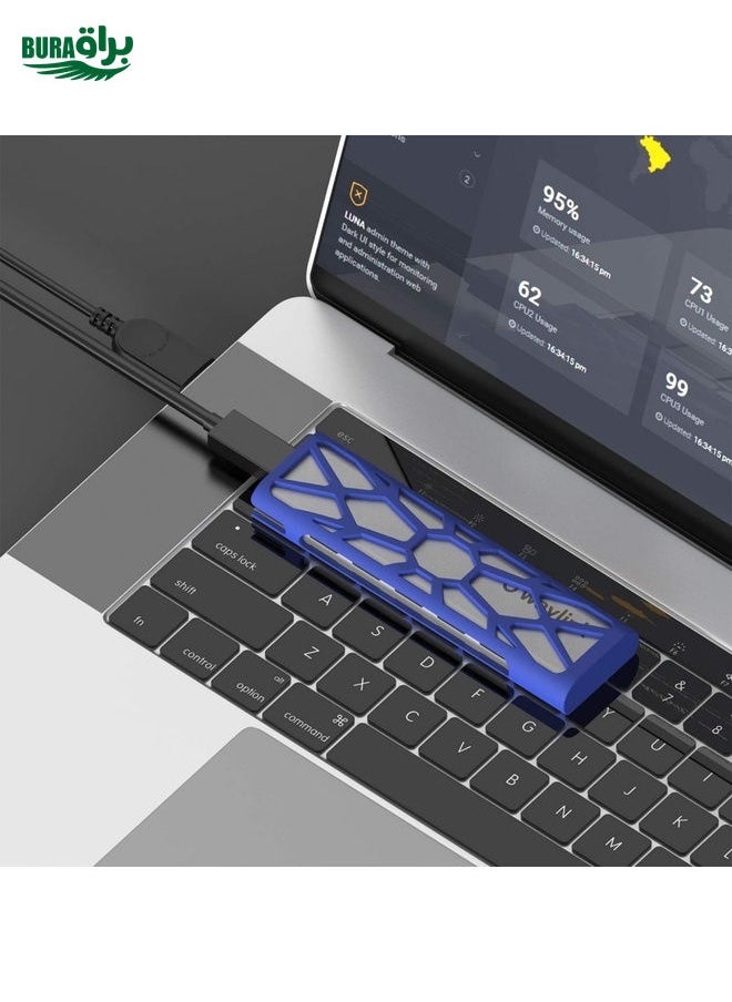 BURAQ - محول قرص صلب Wavlink ST338C M.2 NVMe SSD PCIE UASP M Key NGFF SATA USB-C - Image 1