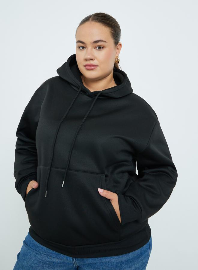 Styli Plus Size Black Oversized Hoodie - Image 1