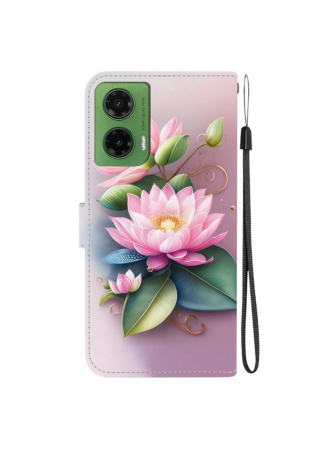 اس-توب جراب لهاتف موتورولا موتو جي 35 مصنوع من الجلد بتصميم كريستالي ملون - Image 3