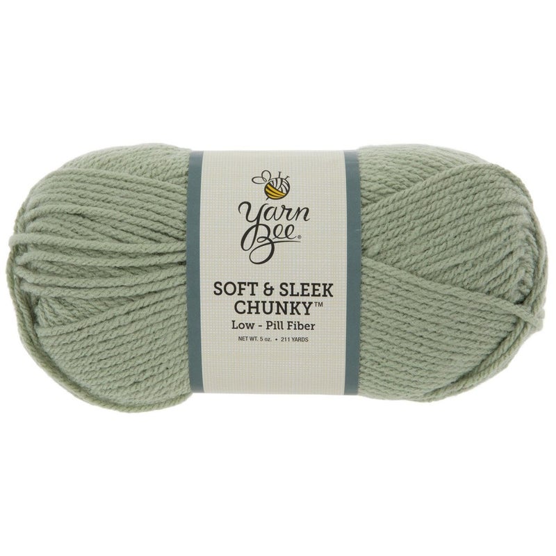 Hobby Lobby Yarn Bee Soft & Sleek Chunky - 5-Bulky - 100% Low Pill Acrylic, Yarn for Crocheting & Knitting Blankets, Hats, Sweaters, and More, Set of 2, 302 Sage - Image 2