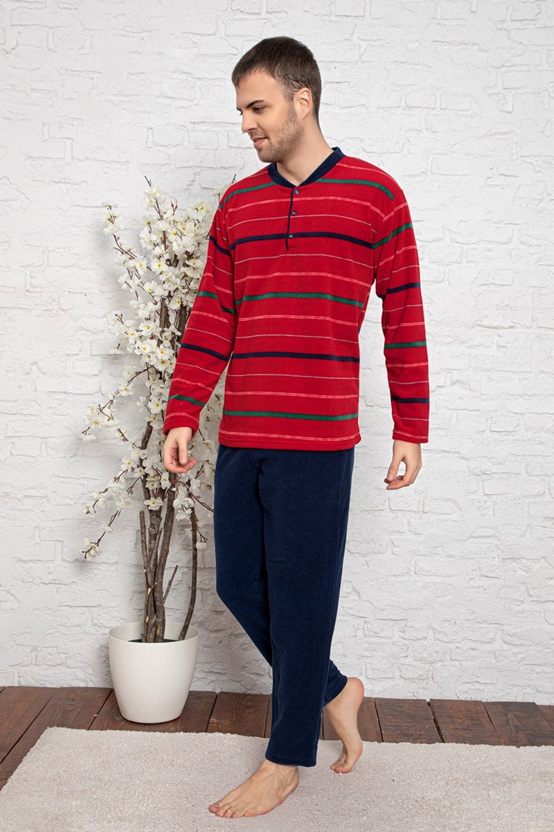 Nisanca Winter Men's Fleece Pajamas Set  - Image 1