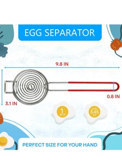 Oasisgalore Egg Separator for Raw Eggs Separators for Yolk - Egg Separator For Raw Egg Yoke Separator for Cake Baking  - Image 2