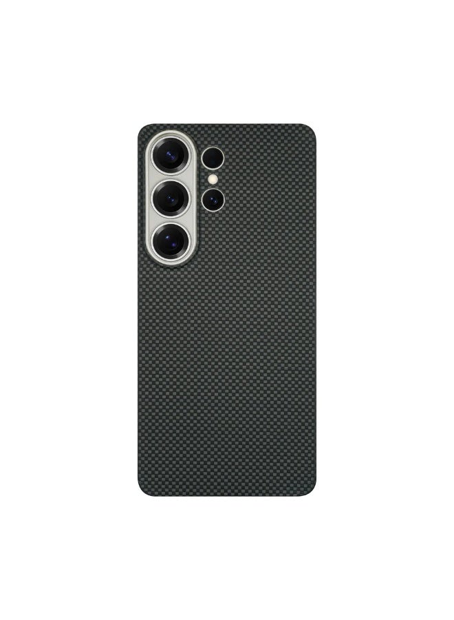A-Case Desen Aramid Fiber Case for Samsung Galaxy S26 Ultra Ultra Slim Lightweight Protective Cover Scratch Resistant Woven Fiber Phone Case - Black - Image 2