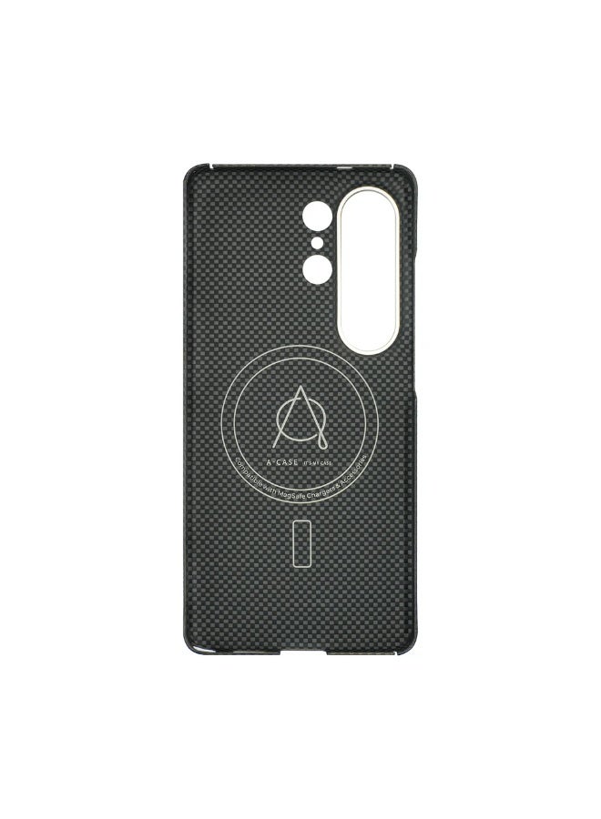 A-Case Desen Aramid Fiber Case for Samsung Galaxy S26 Ultra Ultra Slim Lightweight Protective Cover Scratch Resistant Woven Fiber Phone Case - Black - Image 3