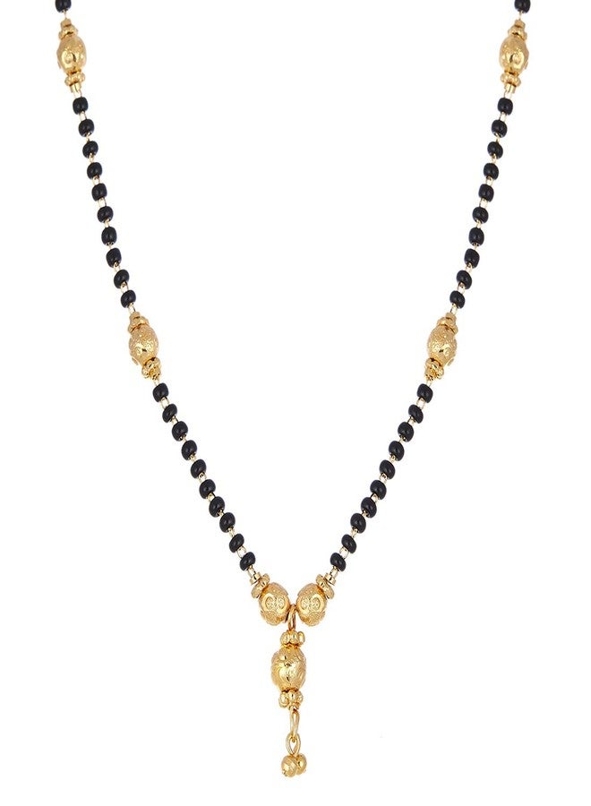 KENNICE Designer Gold-Plated Mangalsutra & Bangle Jewellery Set Combo For Women - Image 2
