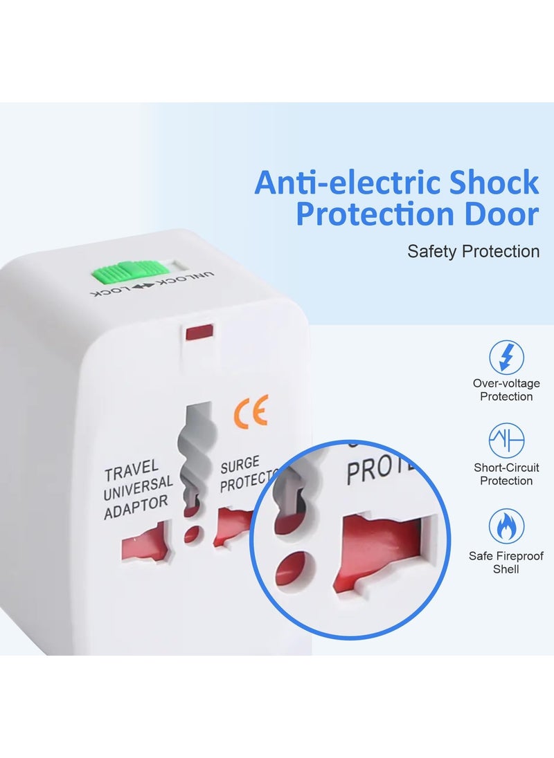 SHANIX IMPEX SHANIX Universal Travel Adapter Plug Travel Adapter International All in One Worldwide Universal Travel Adapters Compatible with Smart Phone Laptop Mobile Camera Tablet  - Image 2