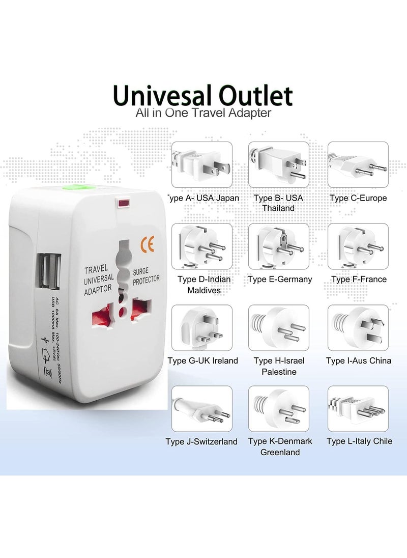 SHANIX IMPEX SHANIX Universal Travel Adapter Plug Travel Adapter International All in One Worldwide Universal Travel Adapters Compatible with Smart Phone Laptop Mobile Camera Tablet  - Image 4