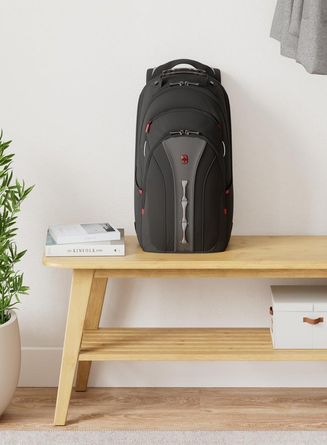 WENGER, Legacy 16 Inch Laptop Backpack,21 Liters Black/Grey, Swiss Designed-Blend of Style and Function, 600631 - Image 2