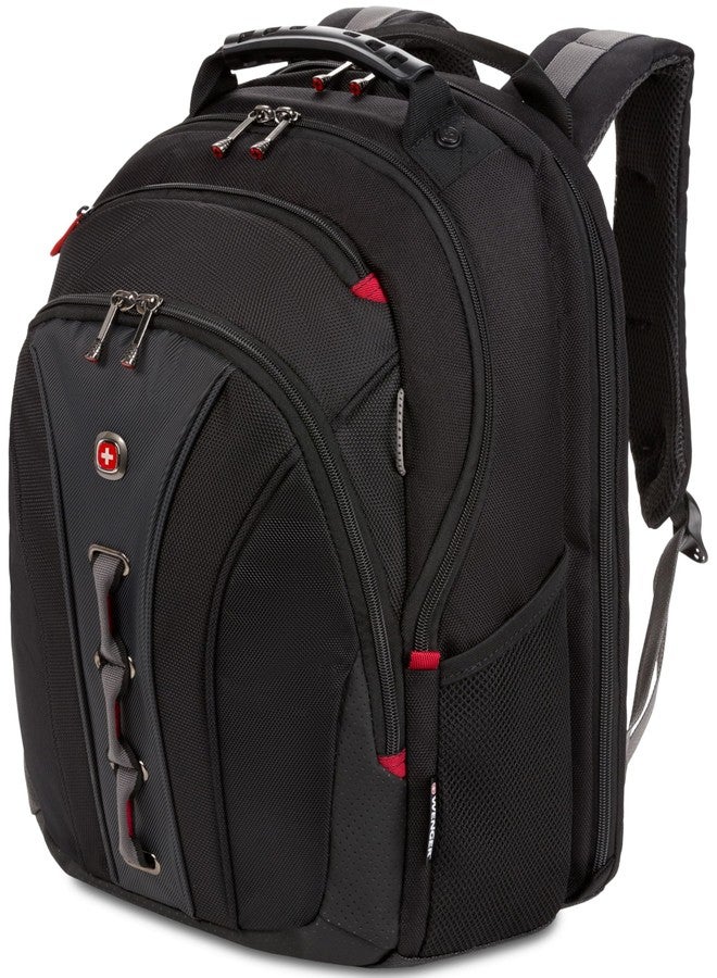 WENGER, Legacy 16 Inch Laptop Backpack,21 Liters Black/Grey, Swiss Designed-Blend of Style and Function, 600631 - Image 4
