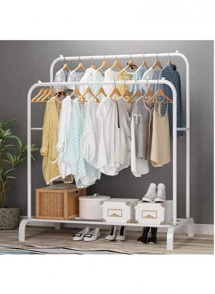 BLOOMING TIME - Clothes Organizer And Holder Metal Stand White 110*54*150(132) - Image 1