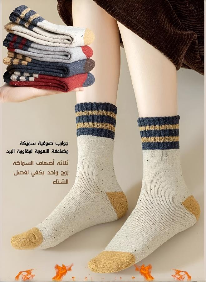 Women's Thick Striped Winter Socks (Cold-Resistant to -20℃) - Image 2