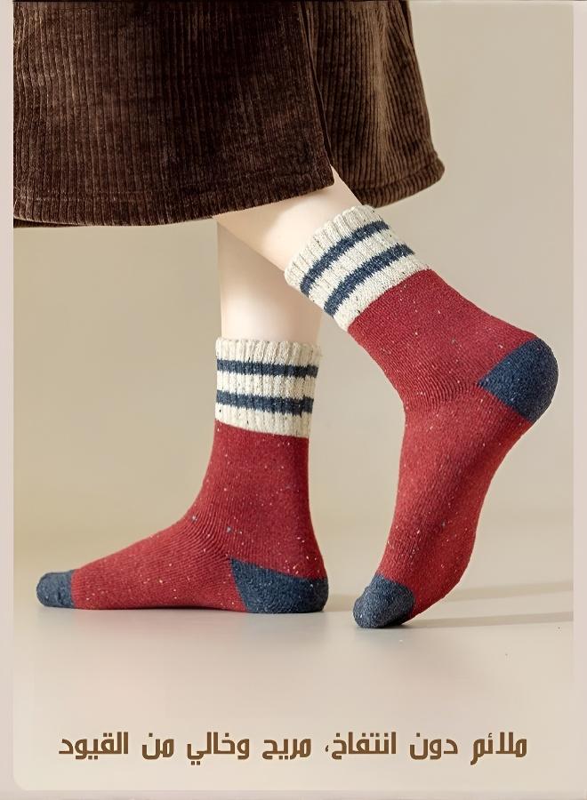 Women's Thick Striped Winter Socks (Cold-Resistant to -20℃) - Image 4