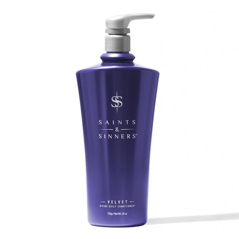 Saints  Sinners Velvet Divine Daily Conditioner for Dry Moisture Starved Thermally Environmentally Damaged Colored Treated Hair  Repair Strengthen Detangle Eliminate Frizz