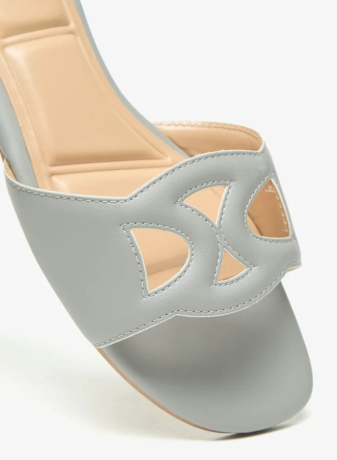 سيليست Women's Cutout Detail Slip-On Flat Sandals