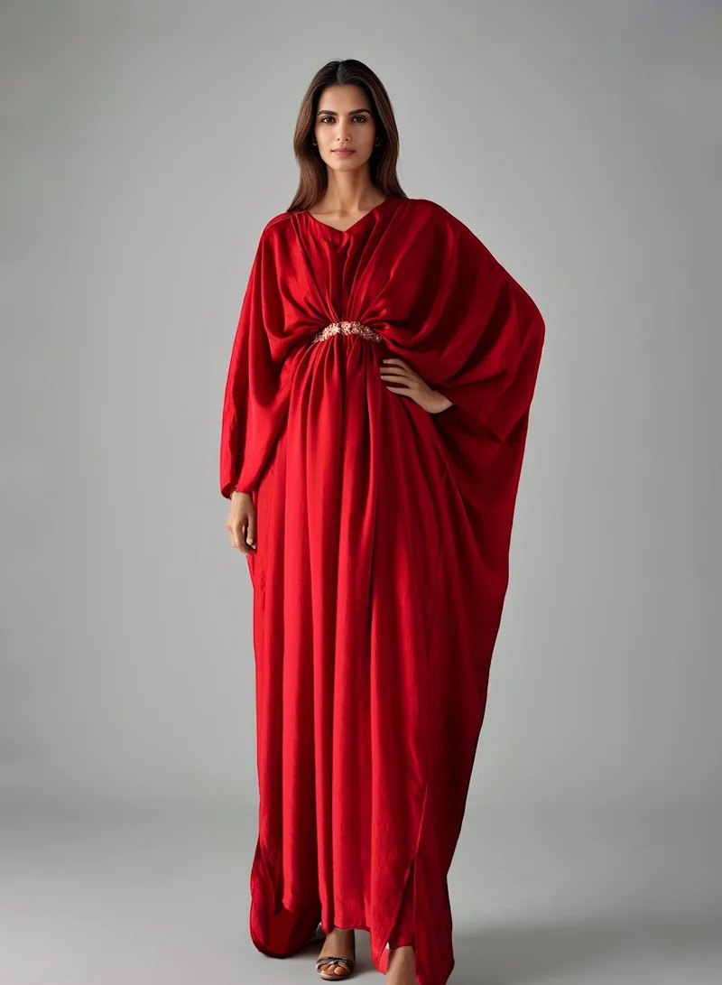 ECSTACY Kaftan in Red