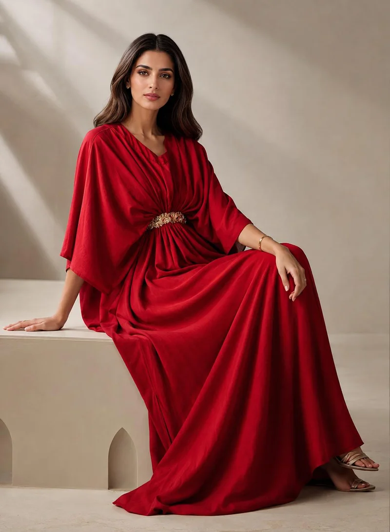 إكستاسي Kaftan in Red