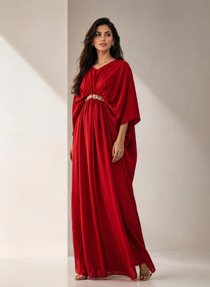 Ecstacy Kaftan in Red