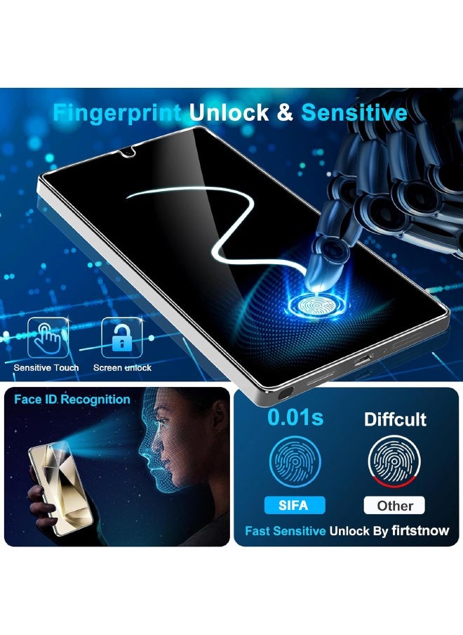 Glass - [2+2 Pack] Samsung Galaxy S25 Ultra Screen Protector with Camera Lens Protector, Touch Sensitive Ultrasonic Fingerprint Unlock, HD 9H Hardness Bubble Free Scratch Resistant, Case Friendly (Boxed, 2+2 PCS) - Image 1