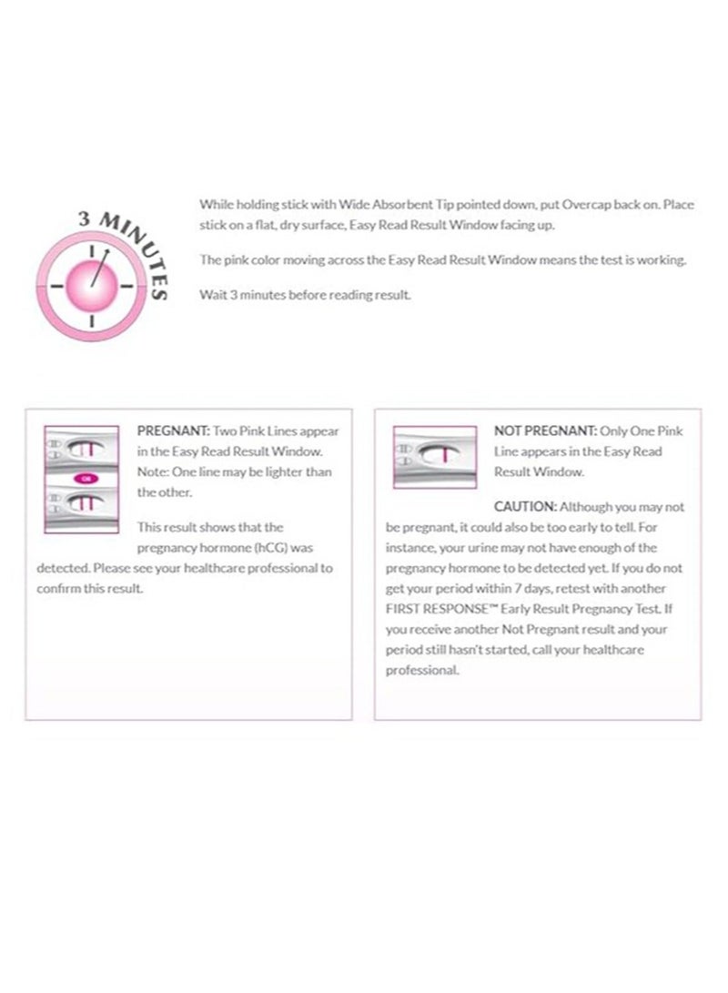 First Response Early Result Pregnancy Test, 3 Count(Pack of 1)(Packaging & Test Design May Vary) - Image 4