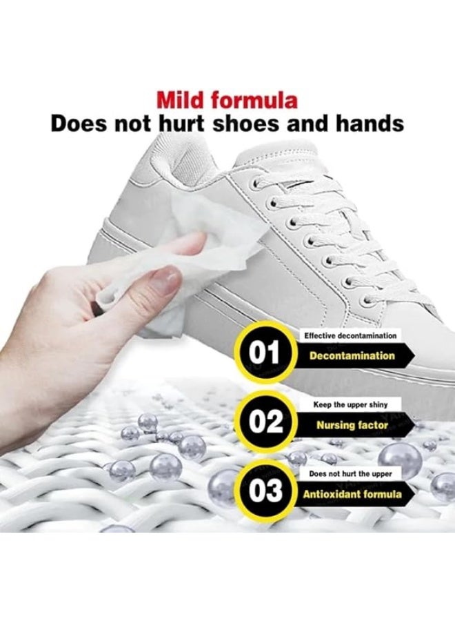 بلان A مناديل تنظيف الأحذية – عبوة 80 منديل | مناديل تلميع واستخدام فوري للأحذية الرياضية والجلدية | مناسبة للأحذية البيضاء، الشبكية، الحقائب، ومقاعد السيارات | منظف سريع وفعّال متعدد الاستخدامات - Image 3