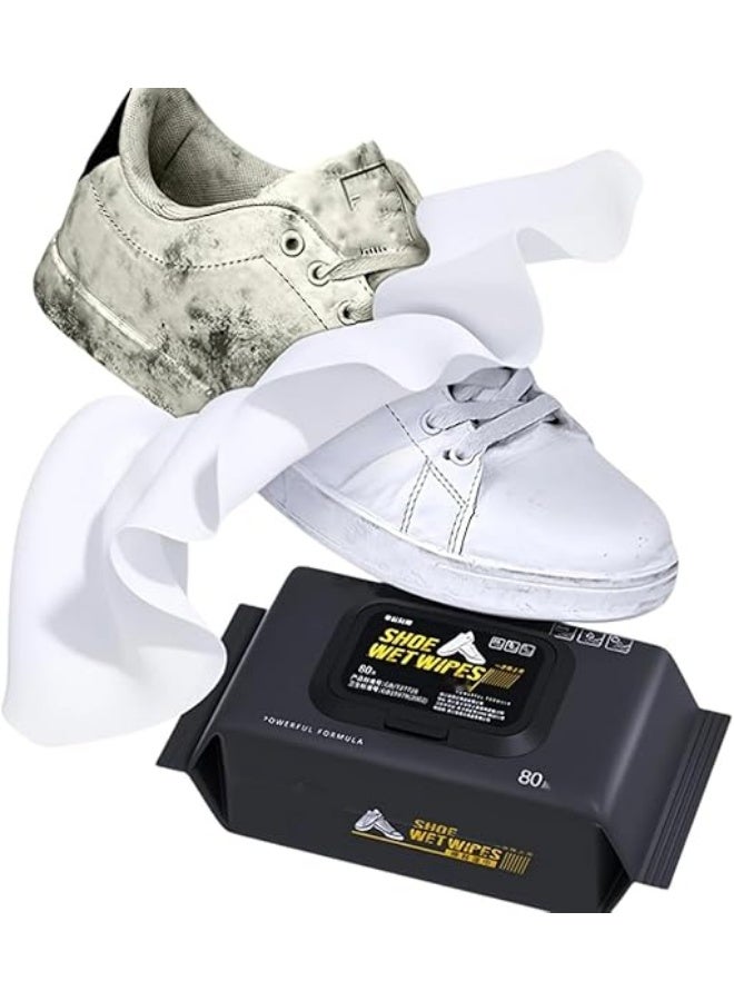 بلان A مناديل تنظيف الأحذية – عبوة 80 منديل | مناديل تلميع واستخدام فوري للأحذية الرياضية والجلدية | مناسبة للأحذية البيضاء، الشبكية، الحقائب، ومقاعد السيارات | منظف سريع وفعّال متعدد الاستخدامات - Image 1