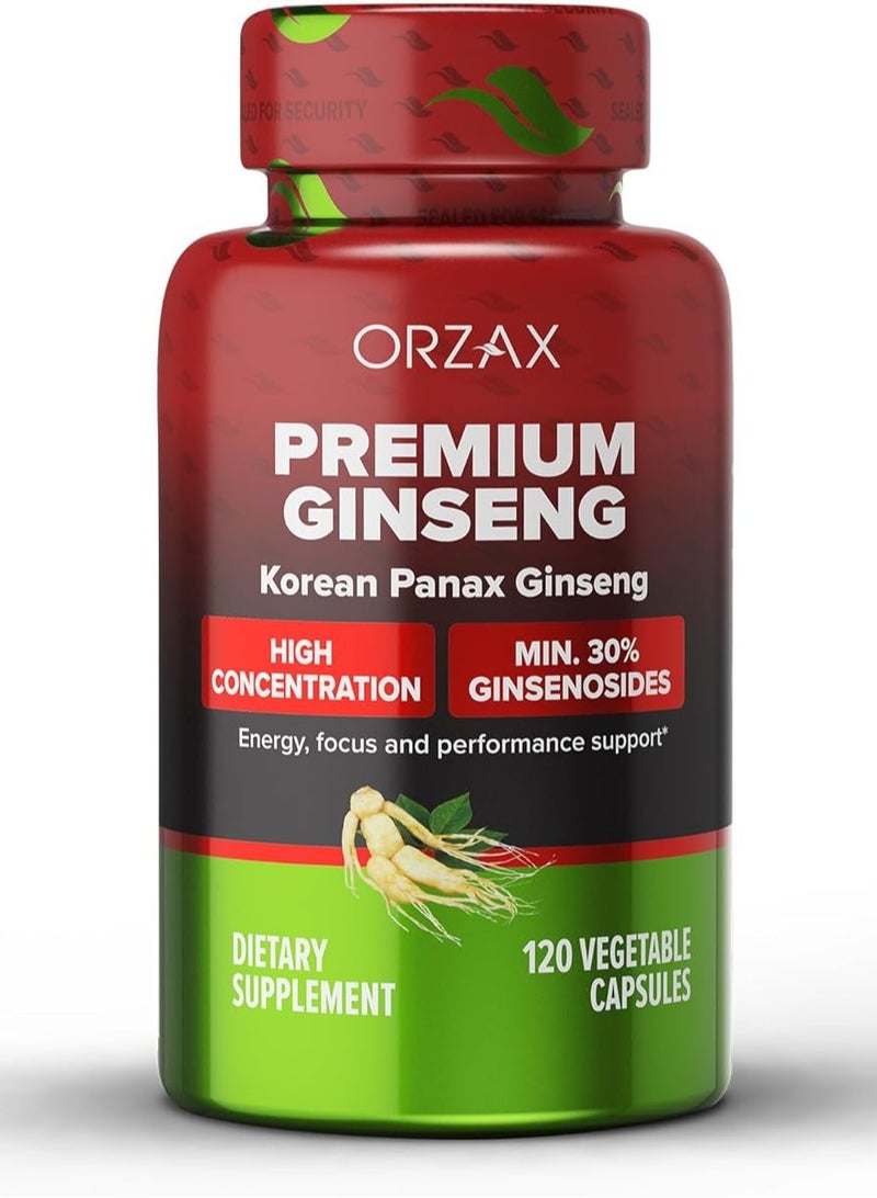 ORZAX Premium Ginseng Korean 120 Capsules - Image 1