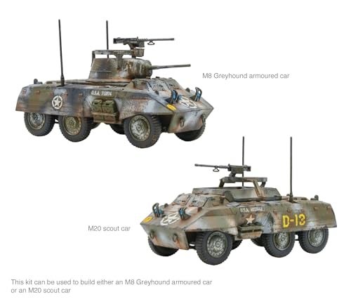 WARLORD GAMES M8M20 Greyhound Scout Car 156 28mm Plastic Scale Model Armoured Car for Bolt Action by Warlord Games Highly Detailed World War 2 Miniatures for Tabletop Wargaming - Image 5