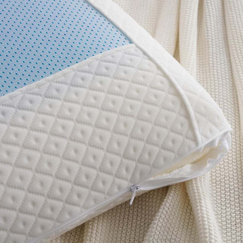 Pan Home وسادة جل ميموري فوم باردة للغاية مقاس 40 × 70 × 13 سم - أبيض - Image 3