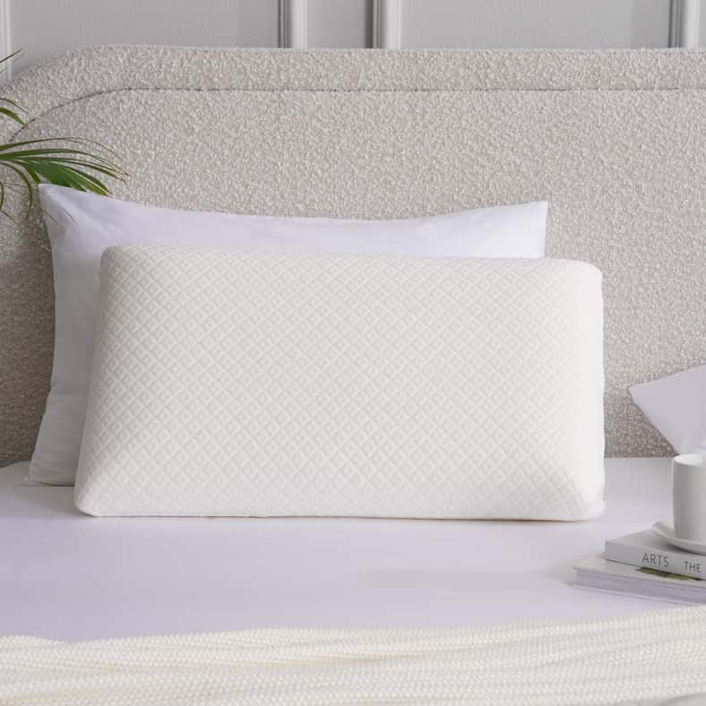 Pan Home وسادة جل ميموري فوم باردة للغاية مقاس 40 × 70 × 13 سم - أبيض - Image 1